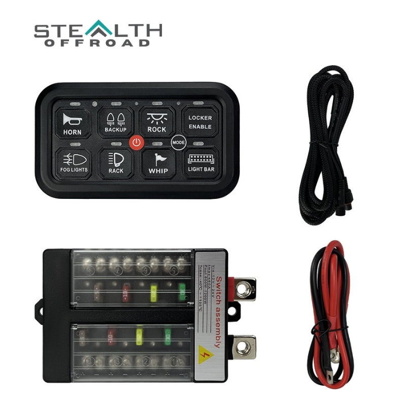 12V, 8 ways switch panel with Bluetooth ￼