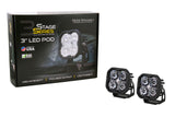 SS3 LED Pod Pro White Combo Standard (pair