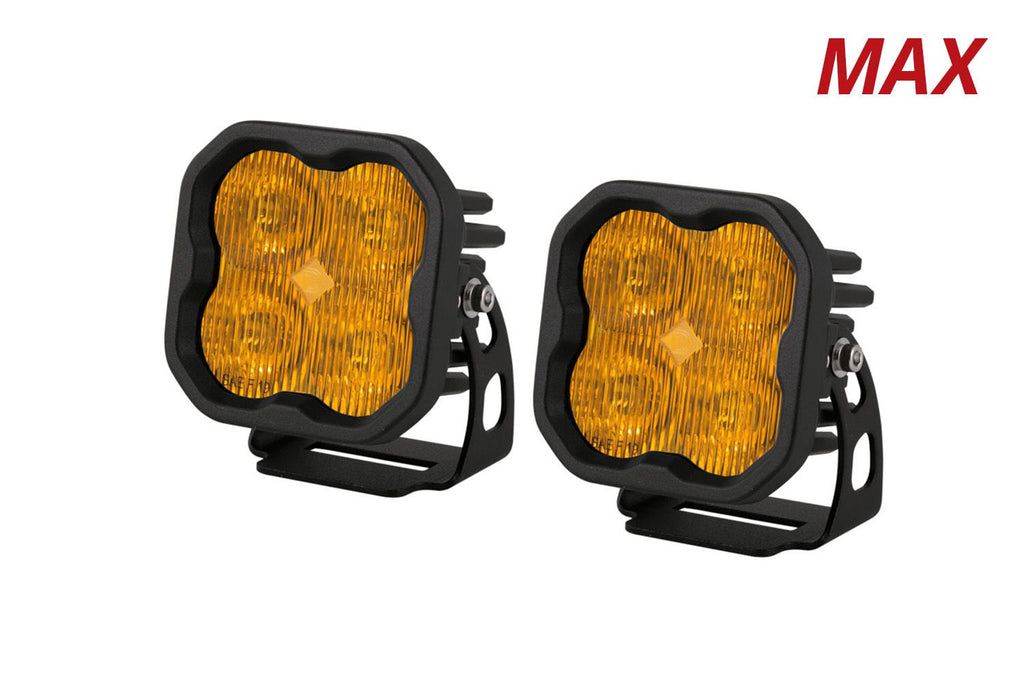 SS3 LED Pod Max Yellow SAE Fog Standard (pair)